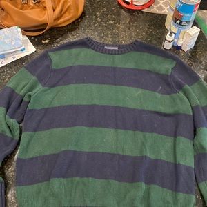 blue and green brandy sweater